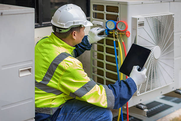 Professional Ductwork Repair technician working in Russia, OH